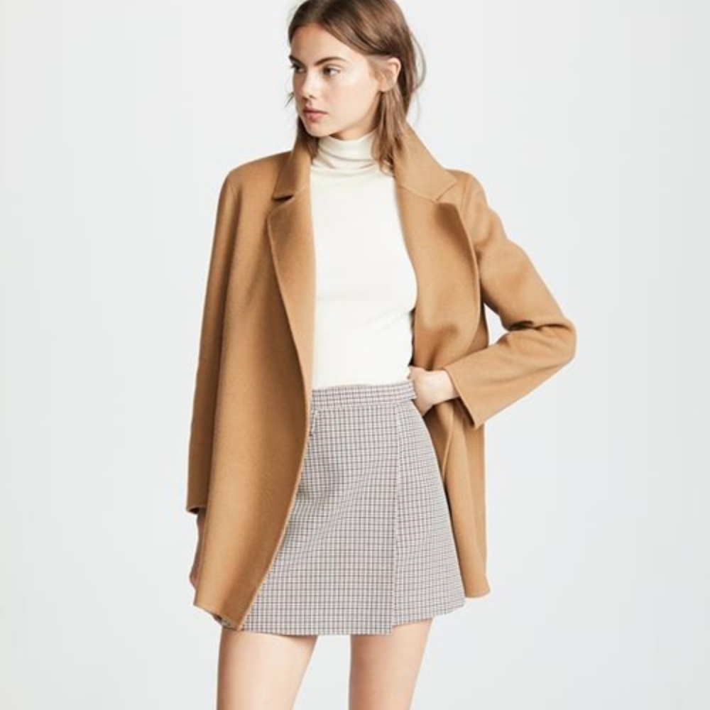 NWT Theory Camel Sileena Coat, Size P - Picture 3 of 8